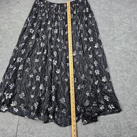 Vintage Unity Casuals Skirt Womens Pull On Cottage Floral Boho Midi Garden Fairy - Picture 3 of 6